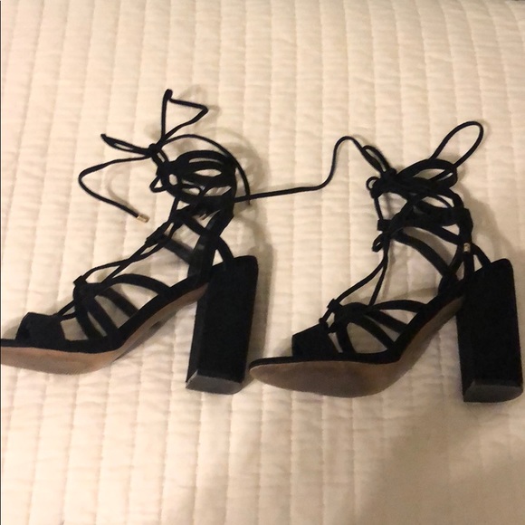 LOFT lace up block heel - Picture 2 of 4